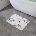thumbnail image 4 of J&V TEXTILES Marble 24x15 Stone Bath Mat Diatomaceous Earth Shower Mat Non-Slip Super Absorbent Diatomite for Bathroom Floor Quick-Drying Easy to Clean White Marble, 4 of 9
