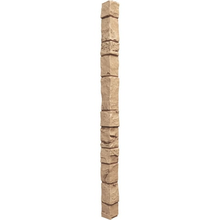 

Ekena Millwork 3 W x 3 D x 48 H Universal Outside Corner for StoneWall Faux Stone Siding Panels Wheat Field