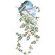 thumbnail image 1 of 1 Sheet Tree Wall Decals Wall Sticker Hanging Vine Floral Wall Sticker Bedroom Living Room Wall Decor, 1 of 4