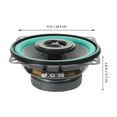 thumbnail image 2 of Soimiss 4 Inch Black Car Door Speakers Loud Bass Automotive Audio Loudspeaker, 2 of 8