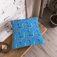 thumbnail image 5 of KLL Colorful Snake Decorative Throw Pillow Covers Velvet Soft for Couch Sofa Bedroom Living Room Outdoor (No pillow core)- 16"x16", 5 of 5
