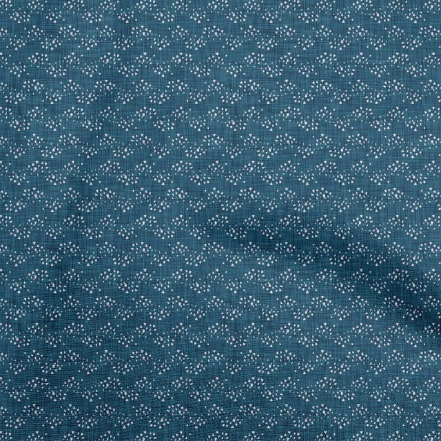 oneOone Cotton Cambric Navy Blue Fabric Block Sewing Craft Projects Fabric Prints By Yard 42 Inch Wide-S0