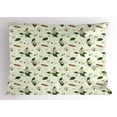 thumbnail image 1 of Jasmine Pillow Sham, Serene Spring Nature Theme with Delicate Jasmine Flowers and Monarch Butterfly, Decorative Standard Size Printed Pillowcase, 26 X 20 Inches, Multicolor, by Ambesonne, 1 of 2