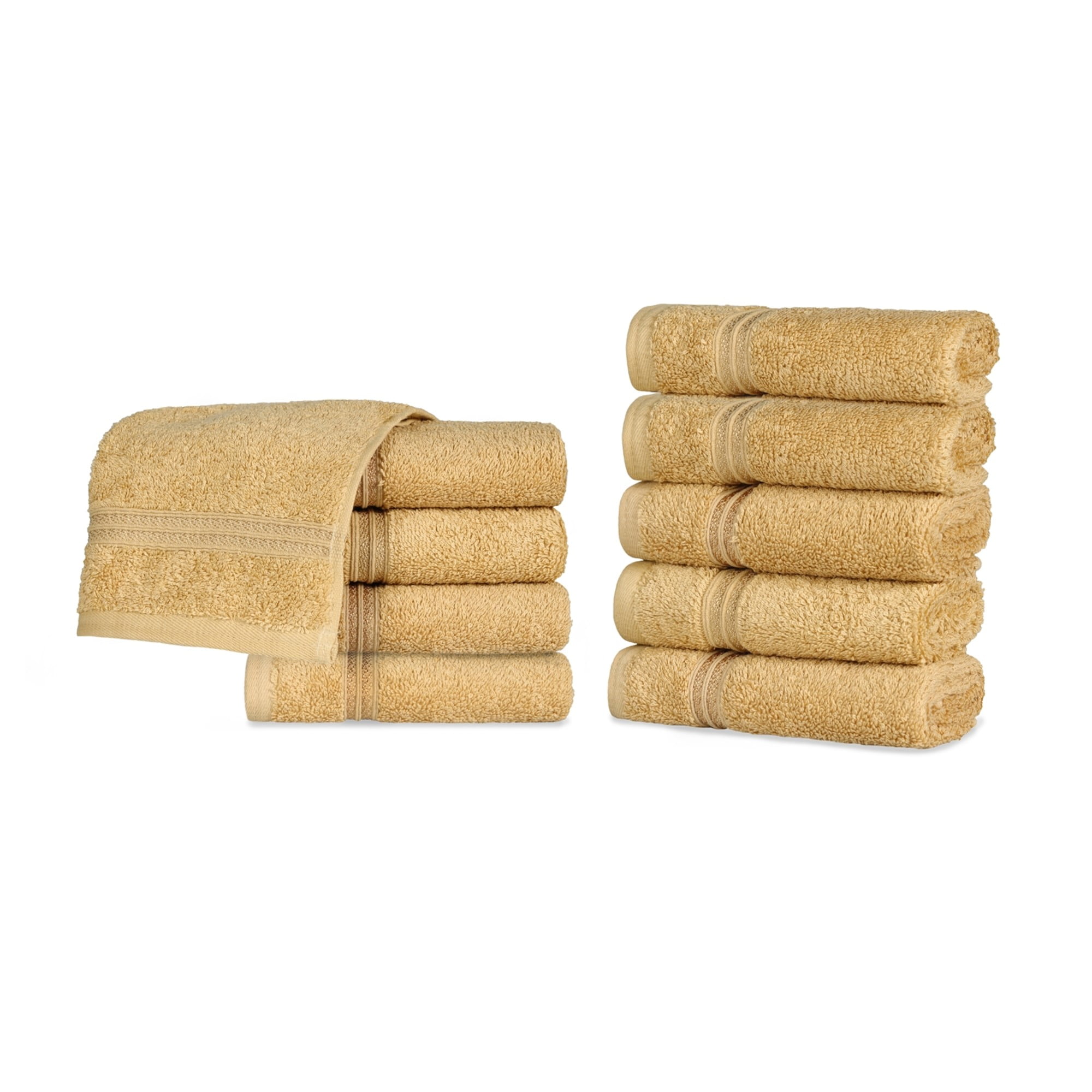 Hand New 10 x PC 100% Egyptian Cotton Bale Towel Set Face Bath Towel Sheet 