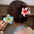 thumbnail image 4 of Pinza hawaiana para el pelo de 4/8cm, pinzas de flores degradadas, garra grande para horquillas gruesas/finas para mujer, pasadores, accesorios para el cabello de playa, 4 of 5