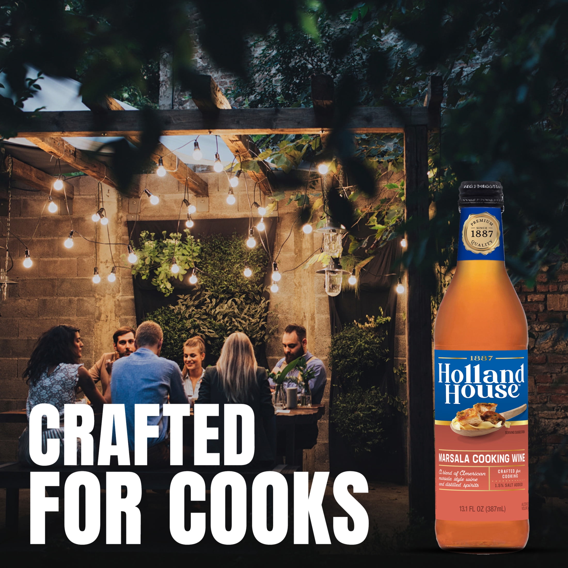 (6 pack) Holland House Marsala Cooking Wine, 13 fl oz, 13.0 Servings per Container