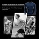 thumbnail image 3 of Sonducket Men Thermal Underwear Quick Drying Tight Motorcycle Bodybuilding Long Sleeve Compression Warm Running Sportswear Fitness Type5 NO5, 3 of 6