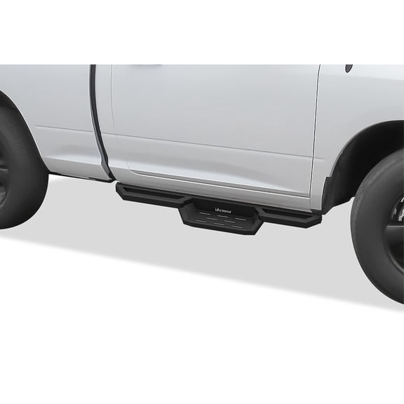 2009-2018 Dodge Ram 1500 Regular Cab(Incl. 2019-2021 RAM 1500 Classic) 2010-2021 Dodge Ram 2500/3500/4500/5500 Regular Cab 6061 Aircraft Aluminum Alloy Matte Black finishing Square Tube Drop Style