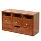 thumbnail image 2 of Organizador de escritorio con cajones, suministros de oficina ejecutivos, versátil caja de almacenamiento de madera para cosméticos y artículos de, 2 of 8