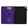 thumbnail image 5 of Dteck Case for iPad 5th/6th Generation (9.7-inch, 2017/2018), iPad Air/Air 2/iPad Pro 9.7 Magnetic Leather Flower Pattern Card Slots Smart Case Shockproof Rubber Kickstand Cover, Purple, 5 of 10