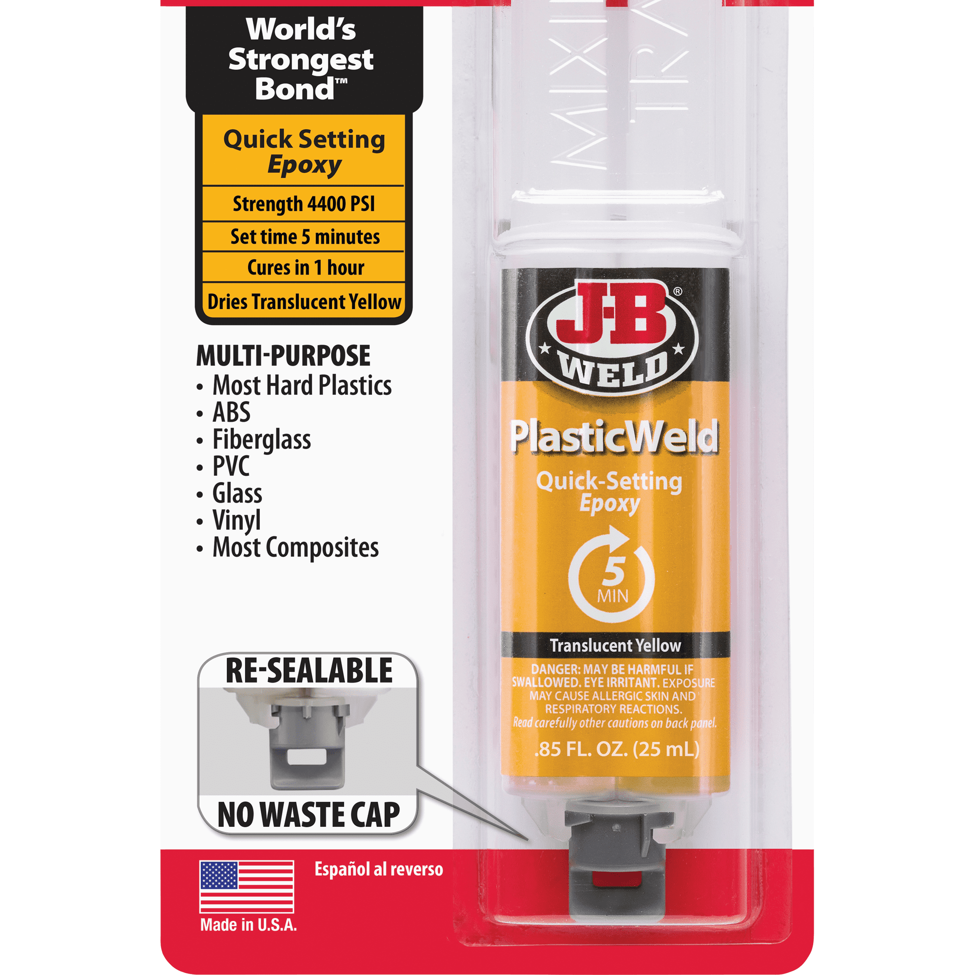 PlasticWeld Epoxy - Pack of 2 — Residential Use Standard Application