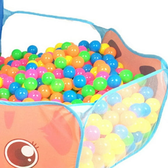 Kids Ball Pit Folding Giraffe Baby Play Pool Tent with Basketball Hoop for Girls Boys