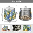 thumbnail image 2 of Yayeee Ashtray with Lid for Cigarette Smokeless Stainless Steel Home Ash Holder, Green Lemon Plaid, 2 of 7
