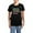 With Blue Strpe Pant, variant on - Amazing Sister Women's Dark Pajamas - Women's Short Sleeve Print T-Shirt and Pants Dark Cotton Pajama Set