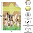 thumbnail image 5 of Easter Wooden Bunny Eggs Kitchen Tea Towels Set of 6 Absorbent Hand Dish Towels, Rabbit Spring Dishcloths Lint-Free 18x28 Inch Fast Drying for Cooking Baking Home Clean, 5 of 7