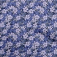 thumbnail image 1 of oneOone Polyester Spandex Blue Fabric Floral Retro Quilting Supplies Print Sewing Fabric By The Yard 56 Inch Wide, 1 of 5