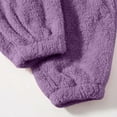thumbnail image 5 of WTOBBY Women's Solid Color Trousers with Cuffs, Casual Pajama Pants for Sleepwear and Home Use, Comfortable Fit with Cuffed Ankles, Women's Versatile Pants for Lounge and Bedtime,Purple XL, 5 of 5