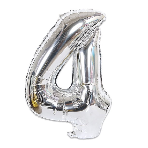 Globo de aluminio digital grande de 90 cm, globo de helio de papel de aluminio para cumpleaños de 40 pulgadas, dorado, plateado y oro rosa