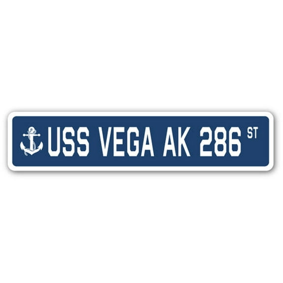USS VEGA AK 286 Street Sign us navy ship veteran sailor gift