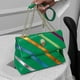 thumbnail image 5 of Bolso de mano para mujer, bandolera de moda coreana 2023, bandolera (verde colorido), 5 of 8