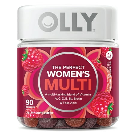 OLLY The Perfect Womens Multi Multivitamin Gummies Berry 90 (Best Gummy Vitamins For Women)