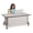 Gray/Black, variant on Apollo Single Computer Desk - Coastal Blue