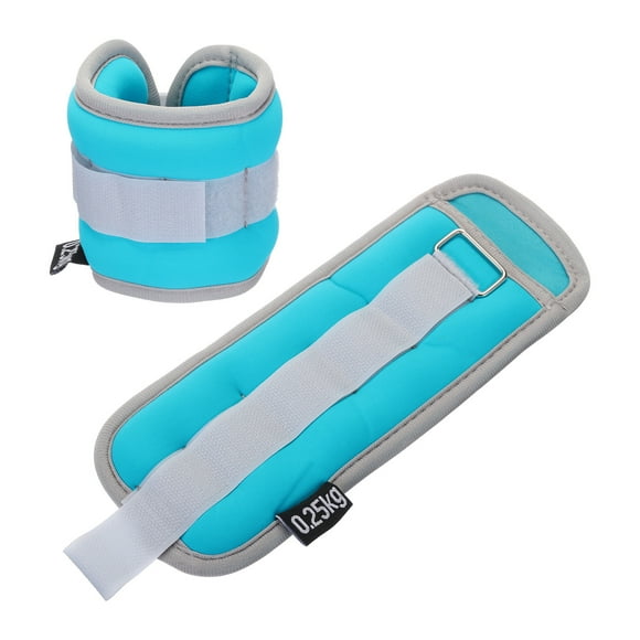 Pesas de tobillo Uxcell, juego de pesas ajustables para muñeca y pierna de 1 libra, azul