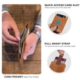 thumbnail image 4 of Serman Brands RFID Blocking Bifold | Slim Genuine Leather | Minimalist Front Pocket Wallets for Men | California Desert, 4 of 7