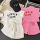 thumbnail image 2 of Conjunto deportivo de camiseta y pantalones cortos para niños y niñas, conjunto de 2 piezas, estilo de moda, traje de verano, ropa informal, 2 of 5