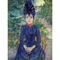 thumbnail image 2 of Toulouse-Lautrec, Henri de 15x18 White Modern Wood Framed Museum Art Print Titled - Woman seated in M. Forests Garden, Justine Dieuhl, 2 of 4