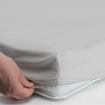 thumbnail image 2 of Cot Sheets 4 Pieces Set - 500 TC Perfect Camping Sheets for Twin RVs, Narrow Bunk and Guest Beds - (33" x 75") 100% Egyptian Cotton & Fitted Sheet 10" Deep Pocket - Light Grey Solid., 2 of 6