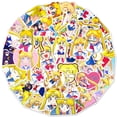 thumbnail image 2 of Set de pegatinas Anime Sailors Moon de vinilo PVC impermeable, 50 unidades, 2 of 3