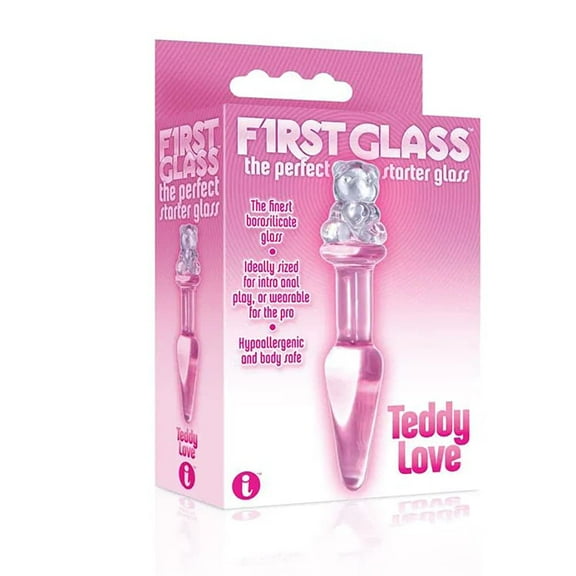 I Iconbrands - Teddy Glass Dildo, Pink