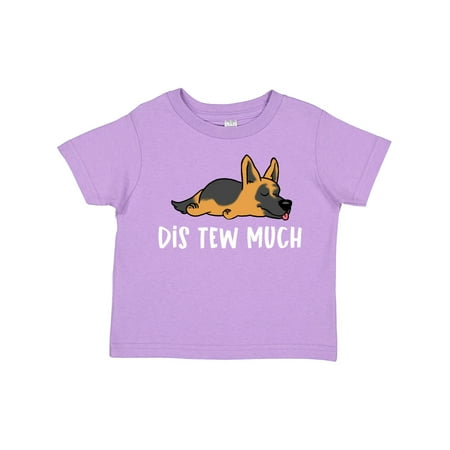 

Inktastic Napping Dis Tew Much German Shepherd Gift Toddler Boy or Toddler Girl T-Shirt