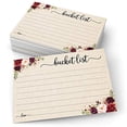 thumbnail image 2 of 321Done Cartes Seau (50 Cartes) 4 Pouces x 6 Pouces pour Mariage, Remise de Diplômes, Retraite, Anniversaire - Fabriqué aux États-Unis - Roses Rouges Kraft Tan Floral, 2 of 4