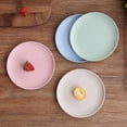 thumbnail image 3 of Family Dinnerware Collection, Eco-Friendly Wheat Material Unbreakable Plates, Bpa Free Non-Toxic Design, Multi-uses For Indoor And Outdoor Settings, Easy Clean Lightweight Set, 3 of 3