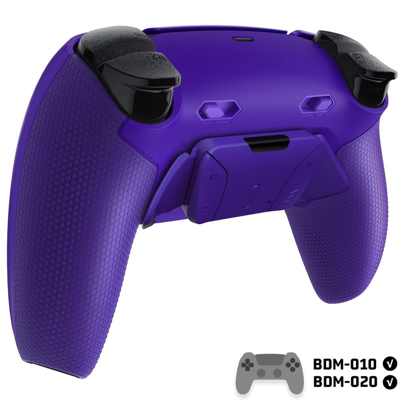 eXtremeRate RISE4 Plus MAX Back Paddles Kit with Clicky Trigger Stops & Rubberized Grip , Remappable Back Buttons Kit for PS5 Controller BDM-010/020- Galactic Purple - NO Controller
