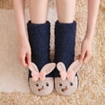 thumbnail image 4 of FAROOT Fuzzy Socks for Women Girl 3D Rabbit Animal Slipper Socks, 4 of 4