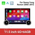 thumbnail image 3 of ZWNAV 11.5 inch Android 15 Car Radio For SsangYong Rexton 2006-2012 Car Multimedia Video Player GPS Navigation Carplay Head Unit Touch Screen 4G, 3 of 15
