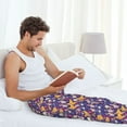 thumbnail image 5 of Bixox Men's rock Skull record Patterned Pajama Pants with Pockets Lounge Clothes for Home, 5 of 5