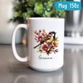 thumbnail image 5 of Loved One Memorial Cardinal Tea Cup, Custom Name Cardinal With Flower Ceramic Mug, Red Cardinal Bird Coffee Mug, Customized Cardinal Sympathy Ceramic Cup, Cardinal Gifts, White Mugs 11oz or 15oz, 5 of 5