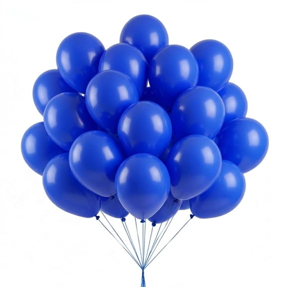 50 PCS Dark Blue Latex Balloons Birthday Party Balloons 12 INCH