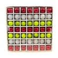 thumbnail image 2 of Craftoutlet.Com Mini Glass Ball Ornament Set - 49 Ornaments 0.5 Inch, Glass - Christmas 50731-Silver, 2 of 3