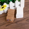 thumbnail image 2 of 100x White Earring Display Cards Blank Ear Stud Cards Mini Rectangle Kraft Paper Earrings Tags Jewelry Cards Holder, 2 of 5