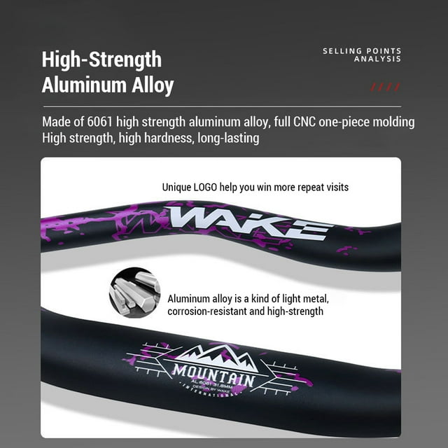 Handlebar,Rise 780mm Bar 55mm Rise 780mm Bar With Matte Bike Handlebar Alloy Riser Handlebar 55mm 780mm Bar With Handlebar 55mm Rise 31.8mm Mountain Bike Mountain Bike Handlebar