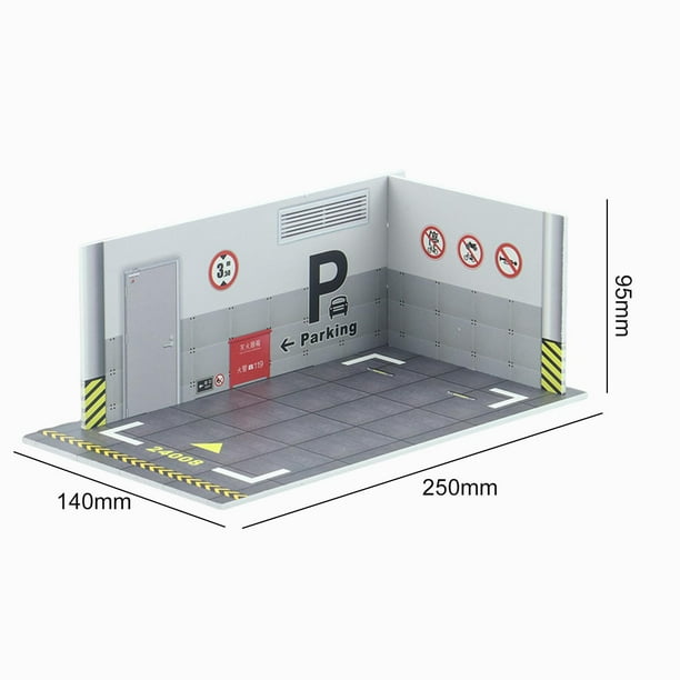 Car Model Diorama Parking /24 Scene Gift Parking Garage Background for  Collection Car Model Lovers Fans , - Walmart.com