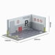 thumbnail image 3 of Diorama de modelo de coche, escenario de estacionamiento, 1/24, regalo, simulación, escena, bricolaje, exhibición para coche A, 3 of 5