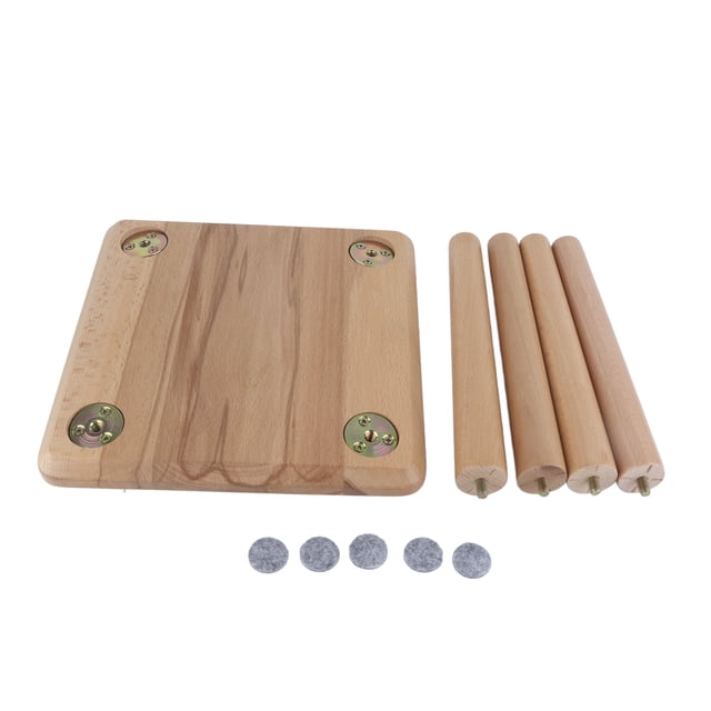 BRI Taburetes de madera multiusos para el hogar, banco pequeño y bonito, asiento para niños, taburete de muebles DIY, Color madera cuadrado
