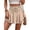 Beige, variant on Women's Skort Shorts Pants Solid Color Mid Waist Elastic Stretchy Sports Casual Wear