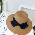 thumbnail image 2 of Yoyauz Parent Child Straw Hat, Wide Brimmed Bow Hat, Beach Sun Hat, Girl And Lady, 2 of 5